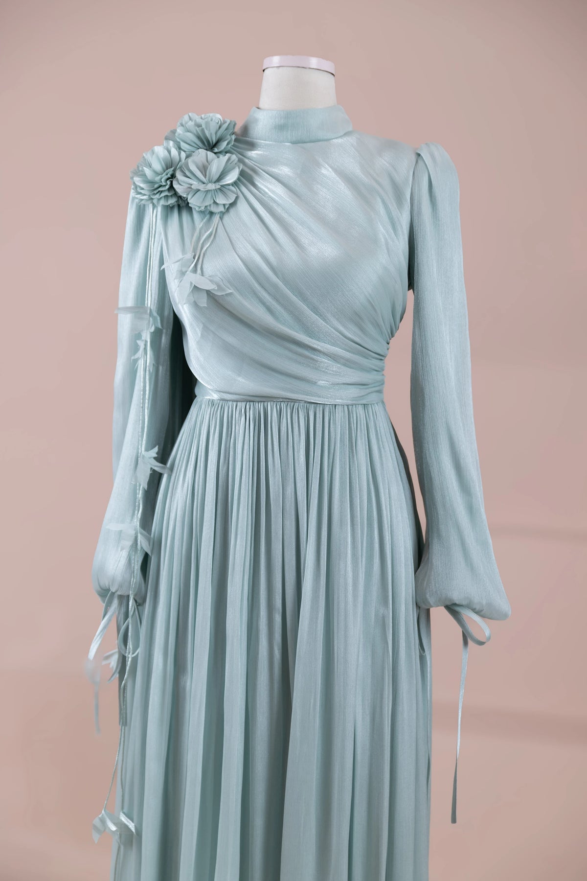 Zera Tesettür Abiye - Beyaz