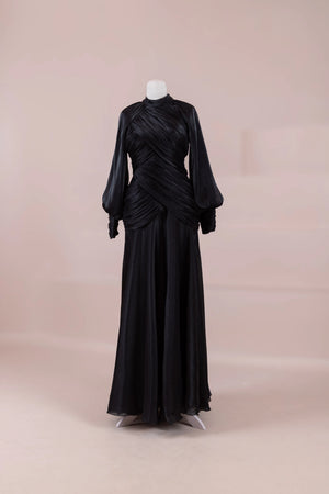 Velmire Tesettür Abiye - Su Yeşili