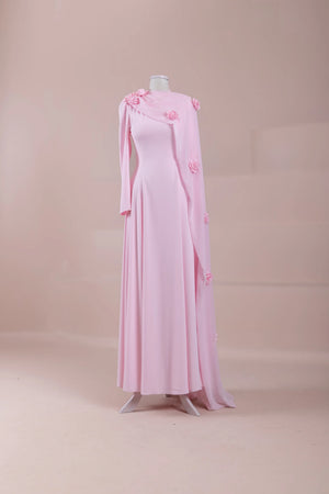 Jaidah Tesettür Abiye - PEMBE