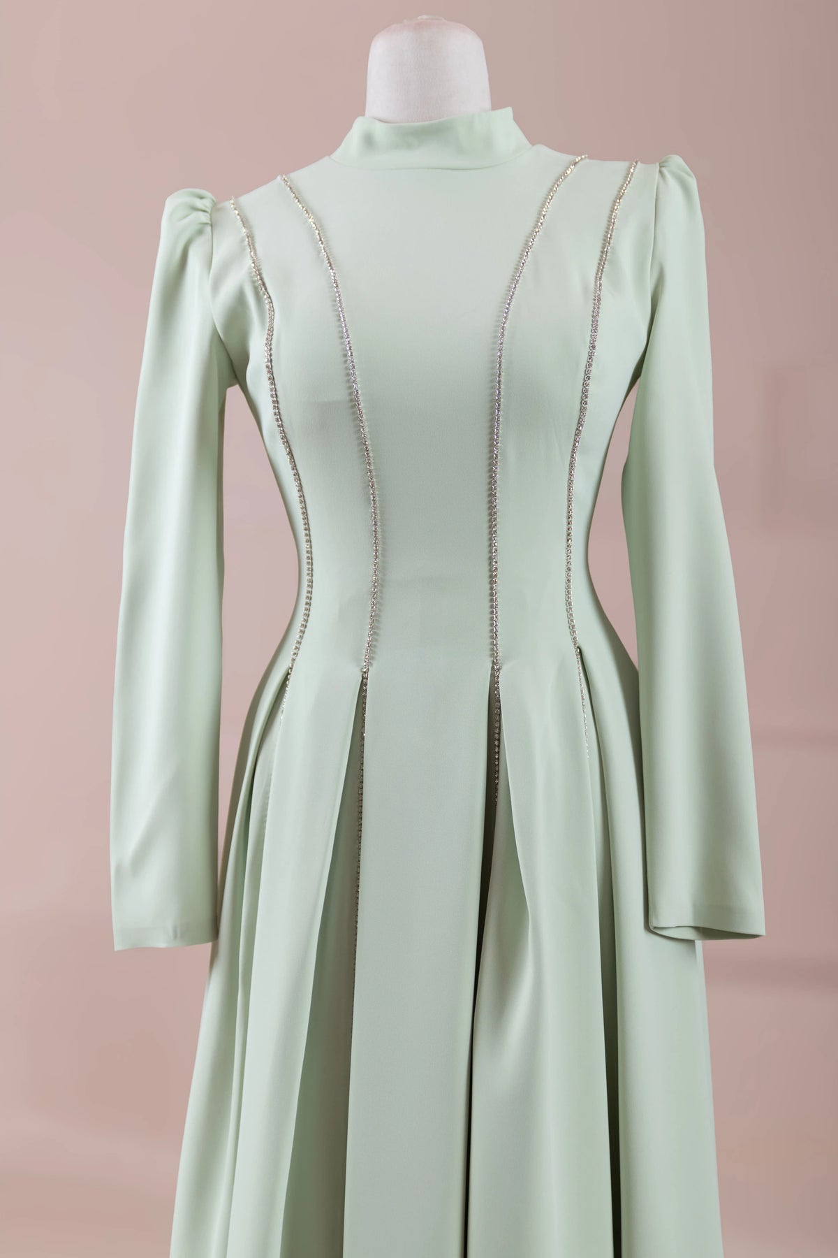 Poudre Tesettür Abiye - pearl blue