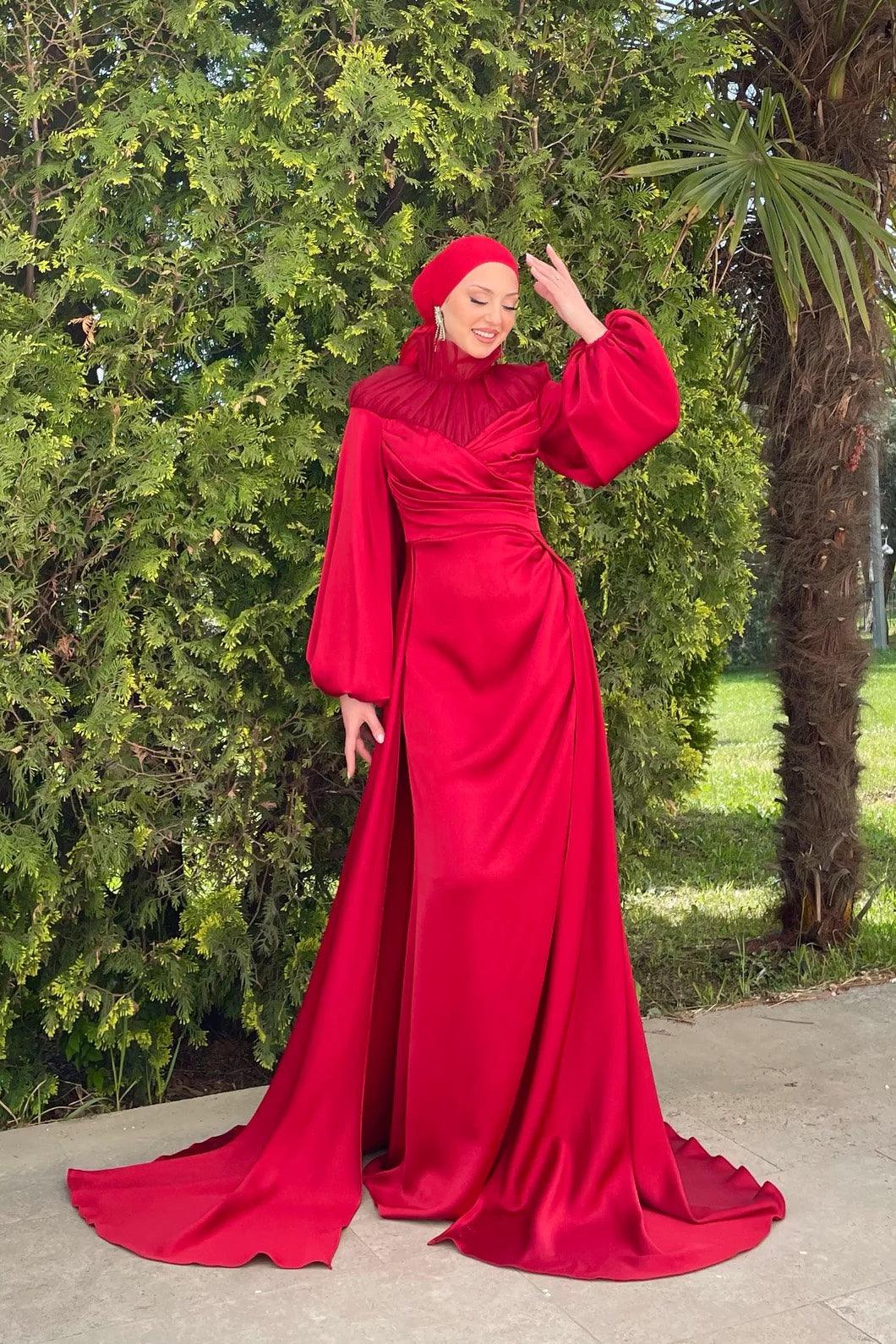 Hüma Tesettür Abiye - Taş