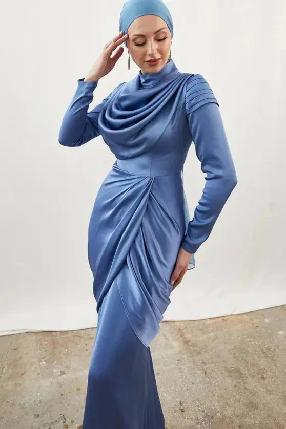 Sanem Tesettür Abiye - Ekru