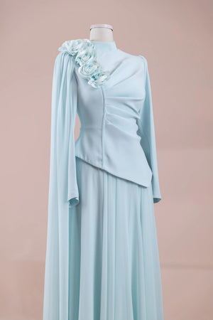 Jade Tesettür Abiye - PEMBE