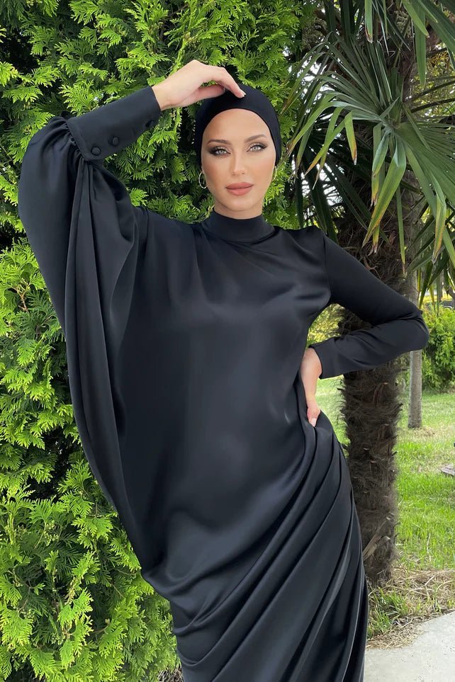 Almira Siyah Tesettür Abiye - Siyah