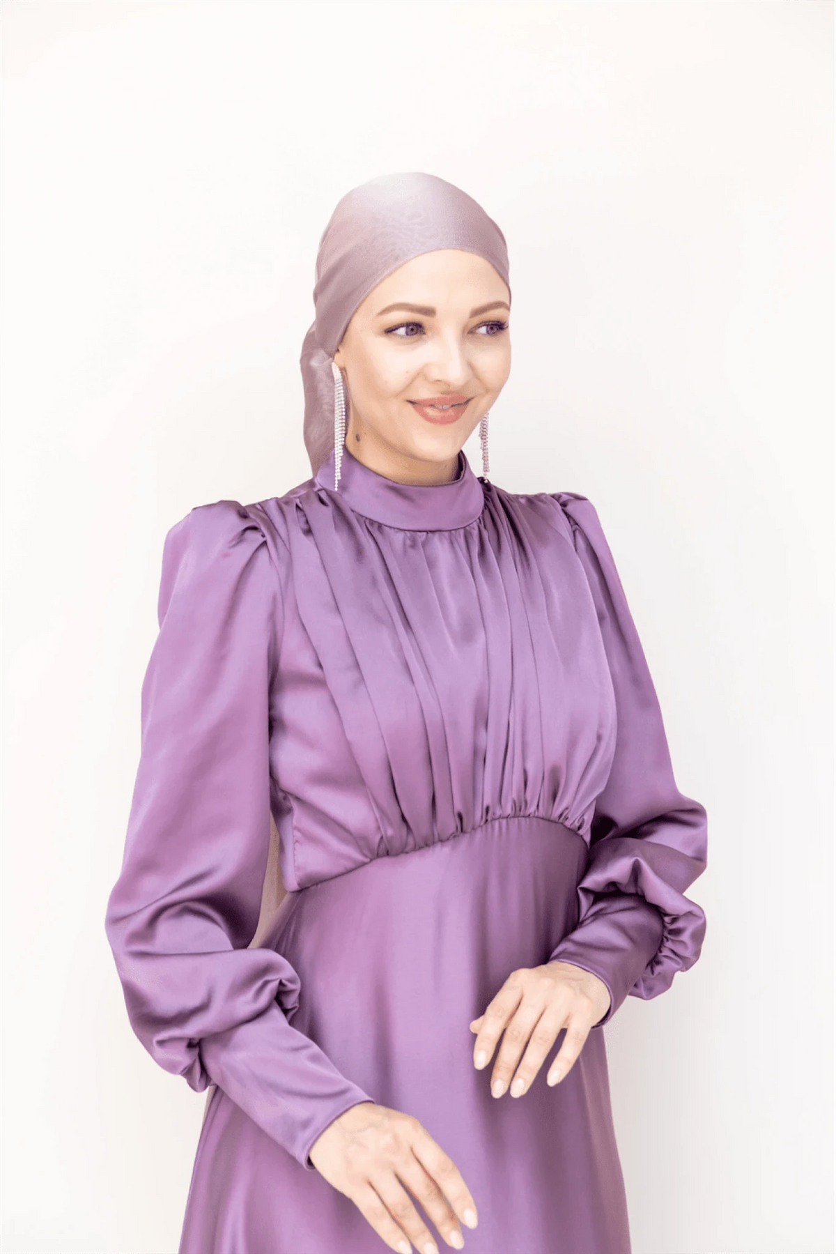 Dilay Tesettür Abiye - lila