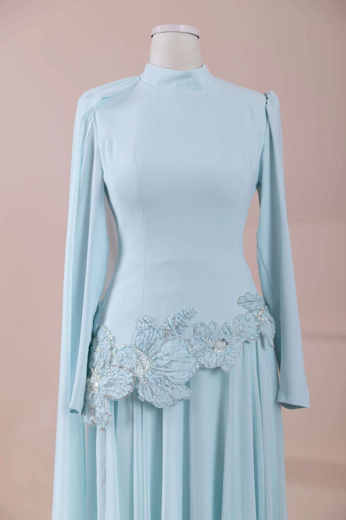 Mirinde Tesettür Abiye - pearl blue