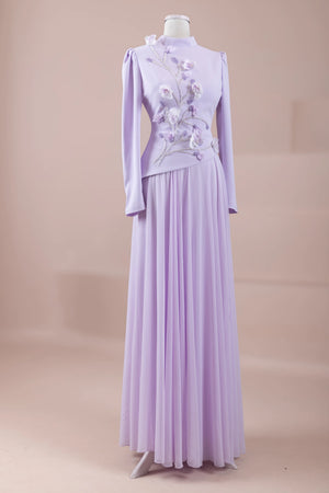 Semiyra Tesettür Abiye - lila