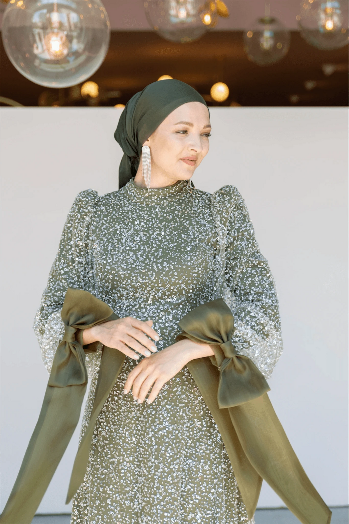 Melena Tesettür Abiye - lila