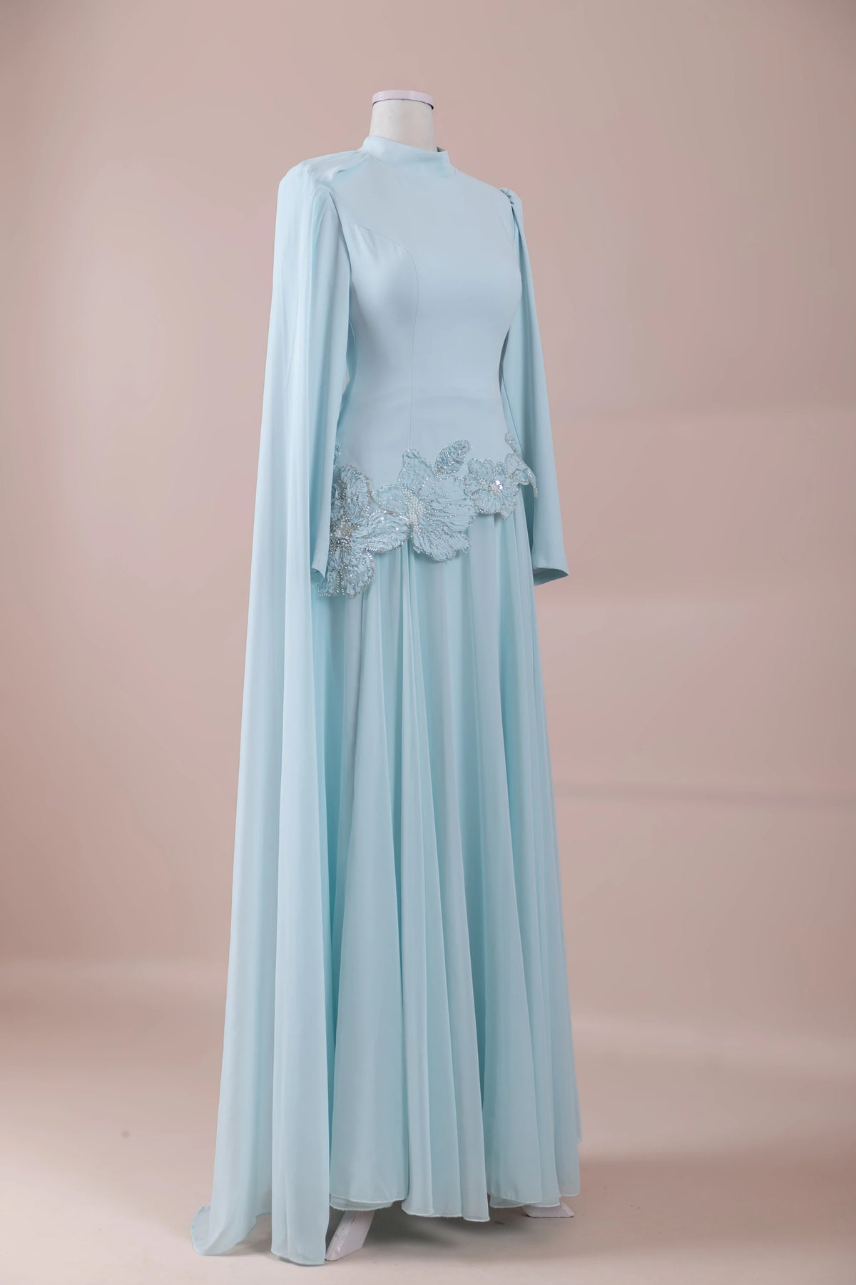 Mirinde Tesettür Abiye - pearl blue