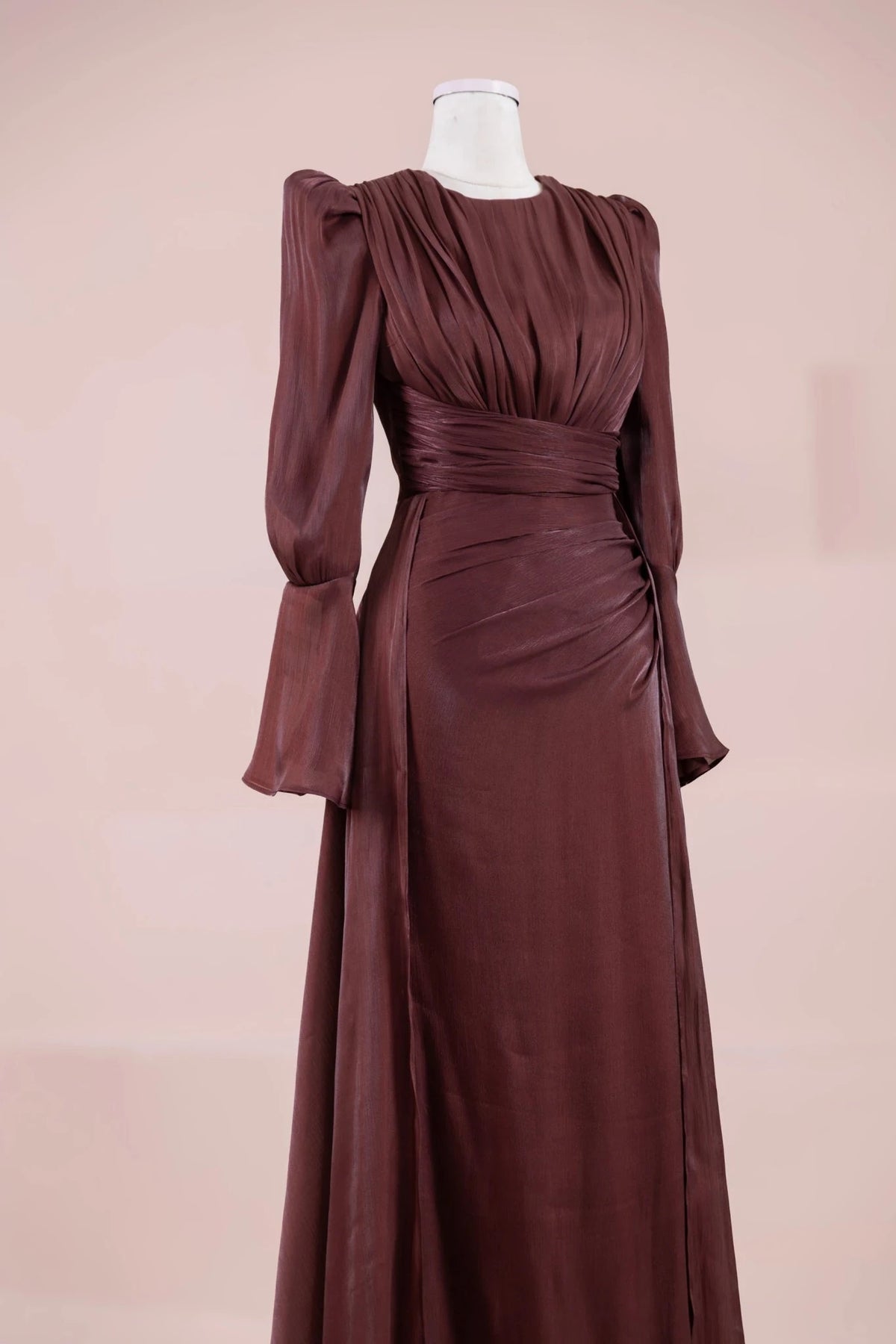 Glamour Tesettür Abiye - Çimen yeşili