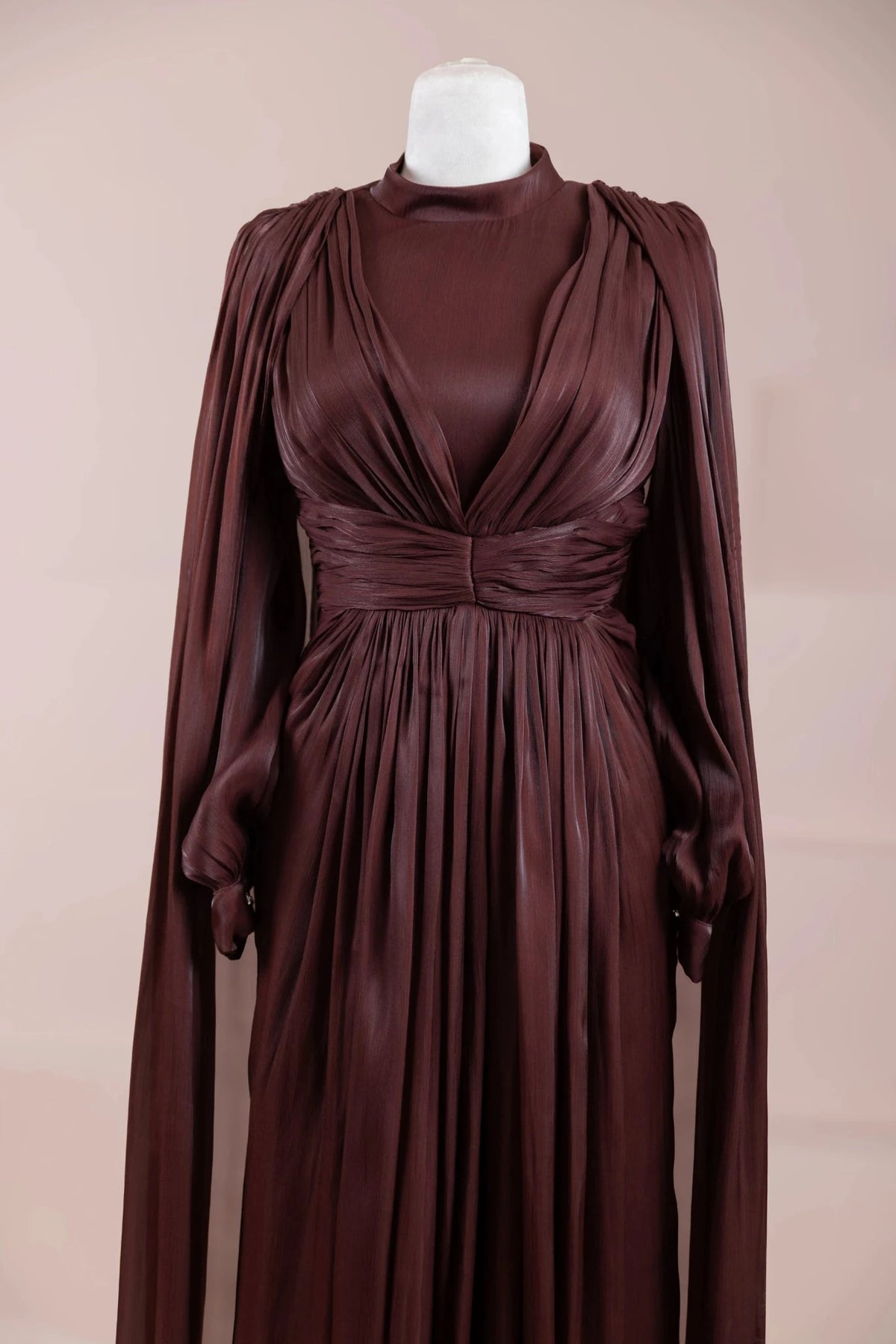 Lesley Tesettür Abiye - Berry Burgundy