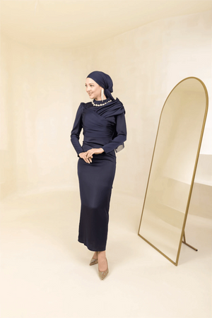 Esperanza Tesettür Abiye - Beyaz