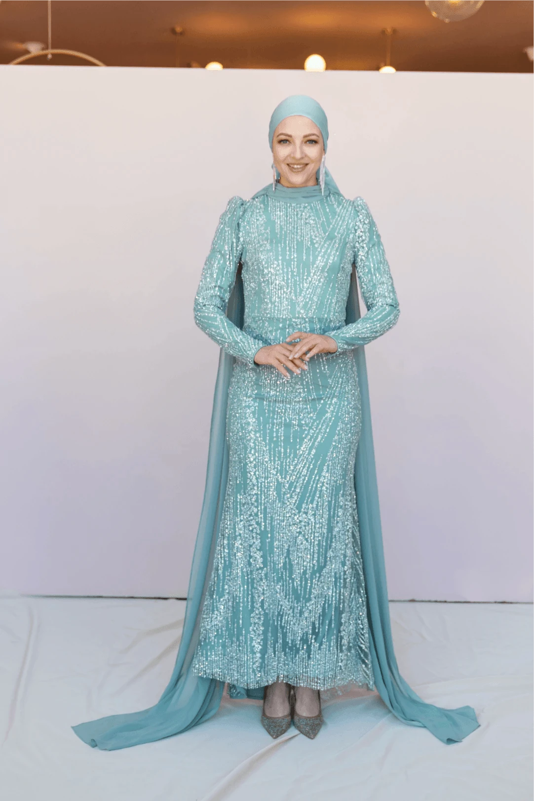 Ambra Tesettür Abiye - mint