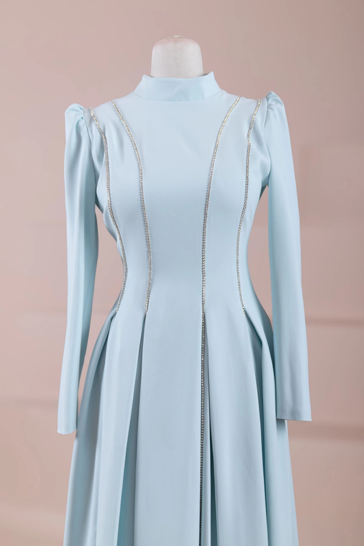 Poudre Tesettür Abiye - pearl blue