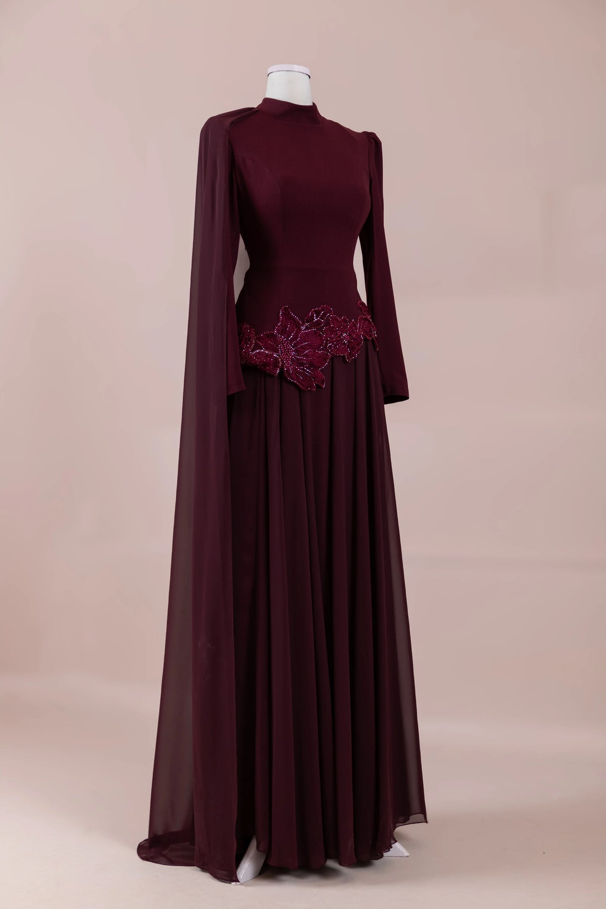 Mirinde Tesettür Abiye - Bordo