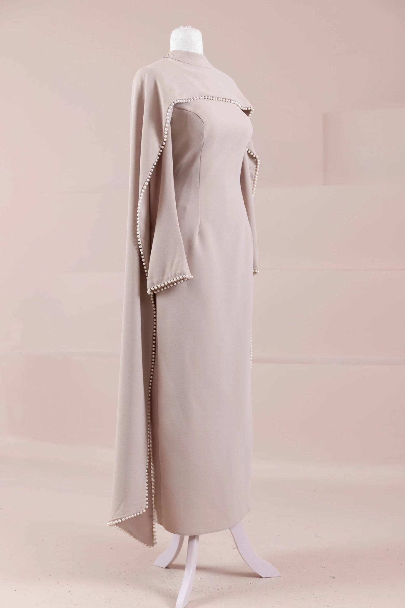 Jawhar Tesettür Abiye - FioraofDress - tesettur - abiye - Taş Renk - 38 - hijab - evening - dress