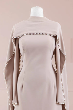 Jawhar Tesettür Abiye - FioraofDress - tesettur - abiye - Taş Renk - 38 - hijab - evening - dress