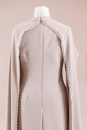 Jawhar Tesettür Abiye - FioraofDress - tesettur - abiye - Taş Renk - 38 - hijab - evening - dress