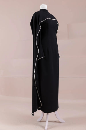 Jawhar Tesettür Abiye - FioraofDress - tesettur - abiye - Siyahh - 38 - hijab - evening - dress