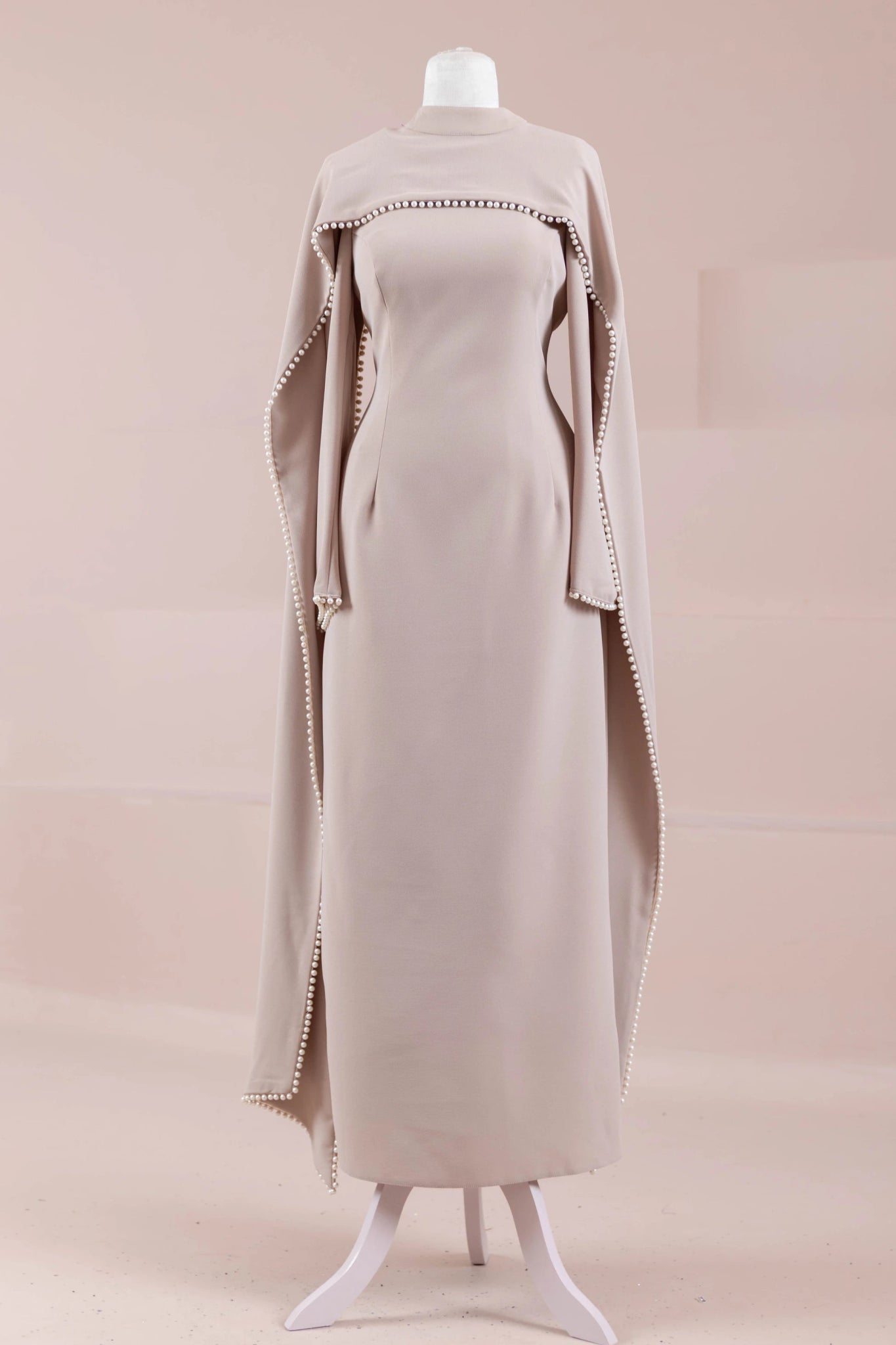 Jawhar Tesettür Abiye - FioraofDress - tesettur - abiye - Taş Renk - 38 - hijab - evening - dress