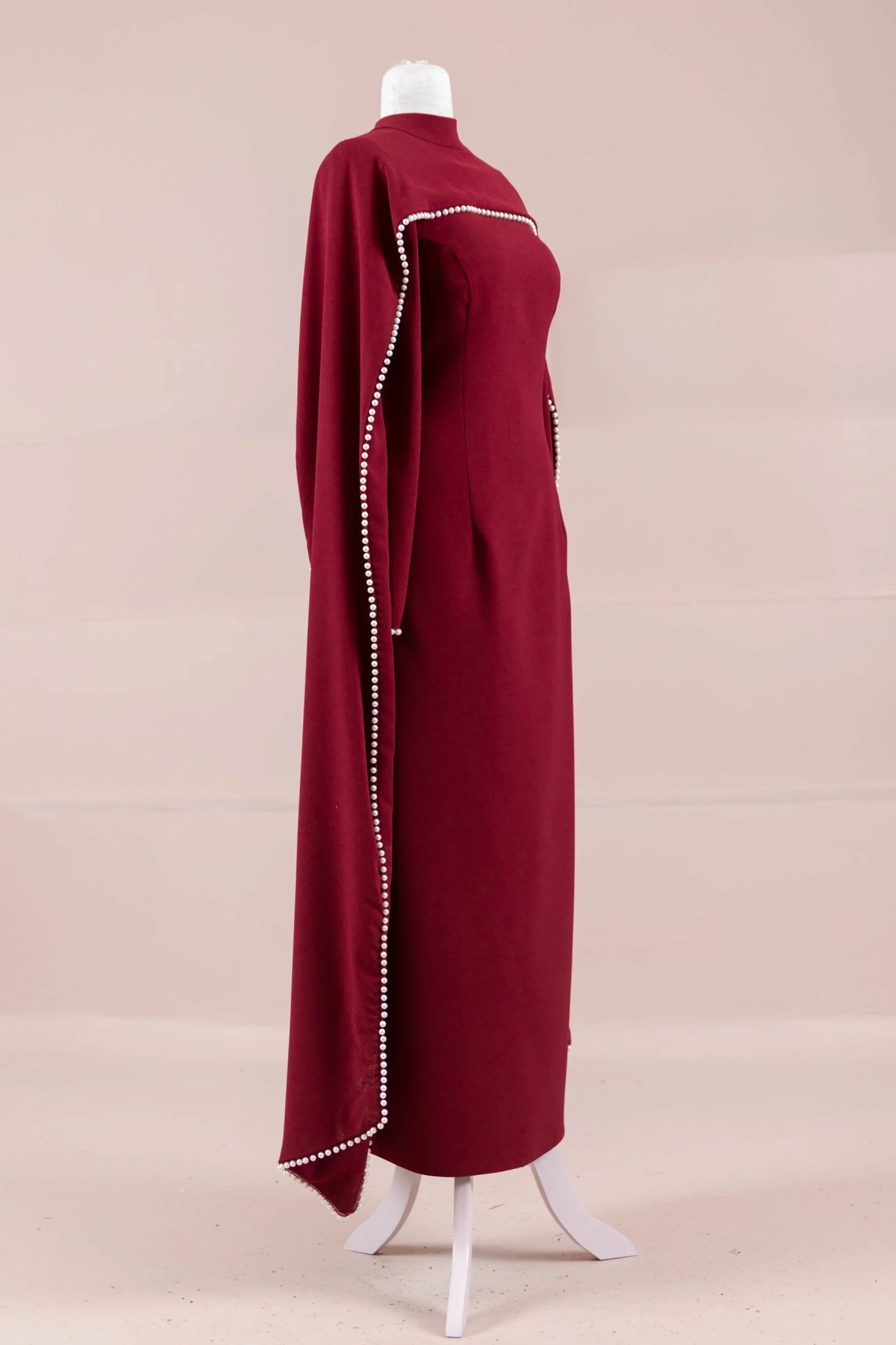 Jawhar Tesettür Abiye - FioraofDress - tesettur - abiye - BORDO - 38 - hijab - evening - dress