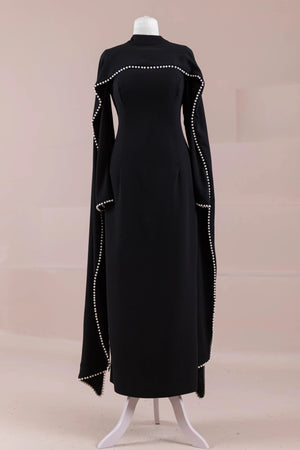 Jawhar Tesettür Abiye - FioraofDress - tesettur - abiye - Siyahh - 38 - hijab - evening - dress