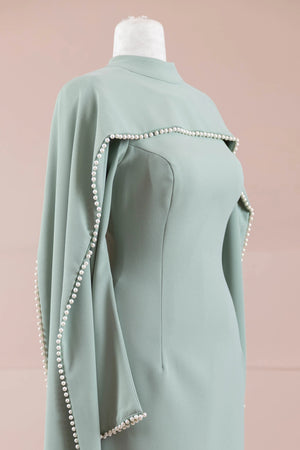 Jawhar Tesettür Abiye - FioraofDress - tesettur - abiye - mint - 38 - hijab - evening - dress