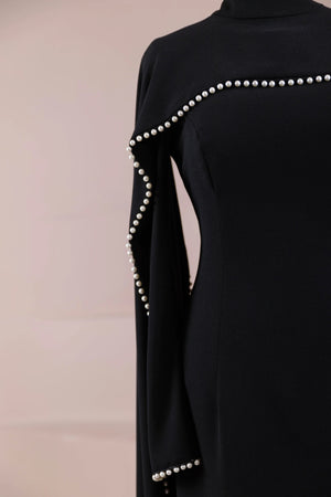 Jawhar Tesettür Abiye - FioraofDress - tesettur - abiye - Siyahh - 38 - hijab - evening - dress