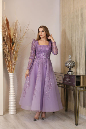Karmen Tesettür Abiye - FioraofDress - tesettur - abiye - LİLAA - 38 - hijab - evening - dress