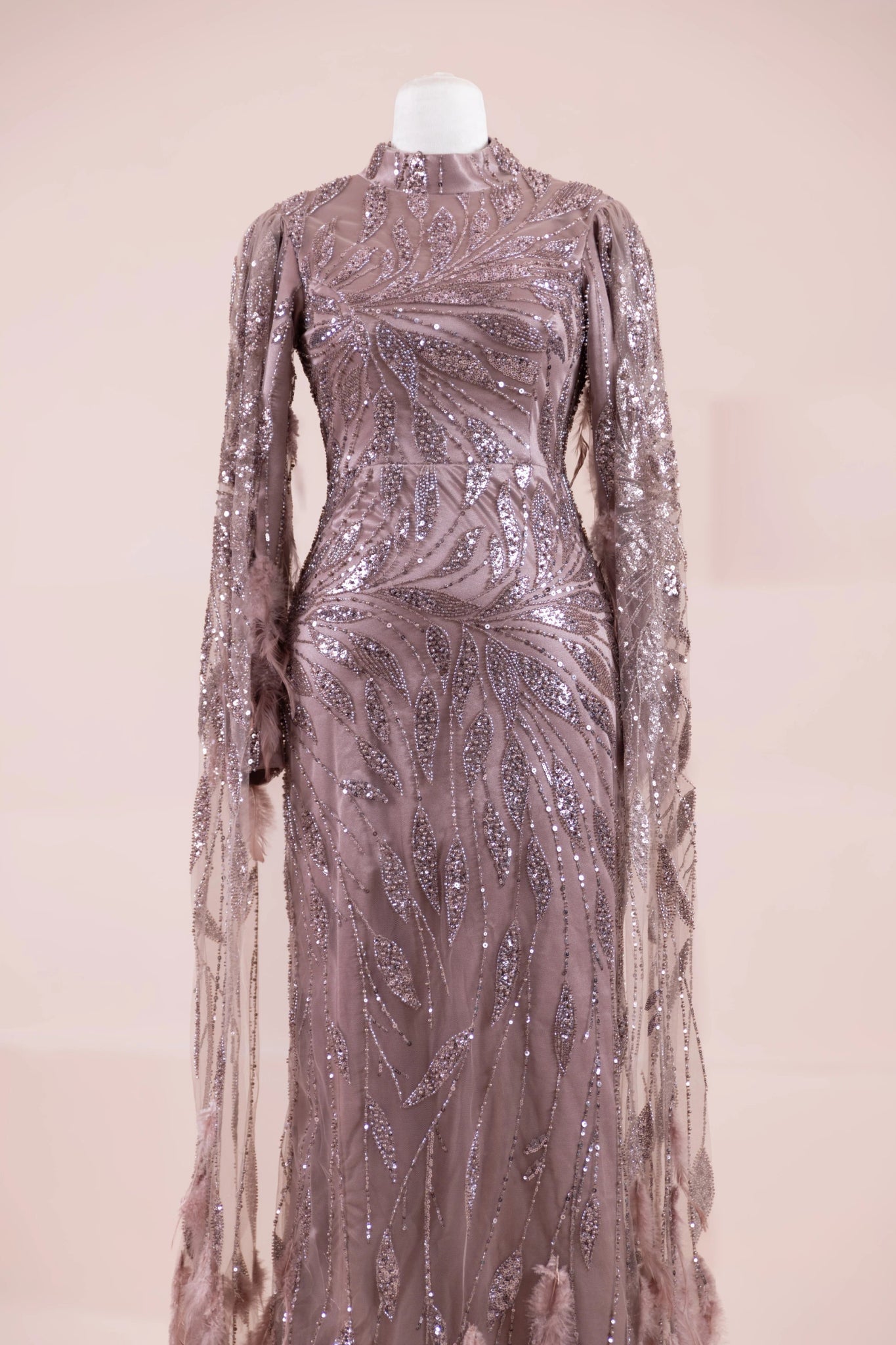 Kol Pelerin Tesettür Abiye - FioraofDress - tesettur - abiye - Bakır - 38 - hijab - evening - dress