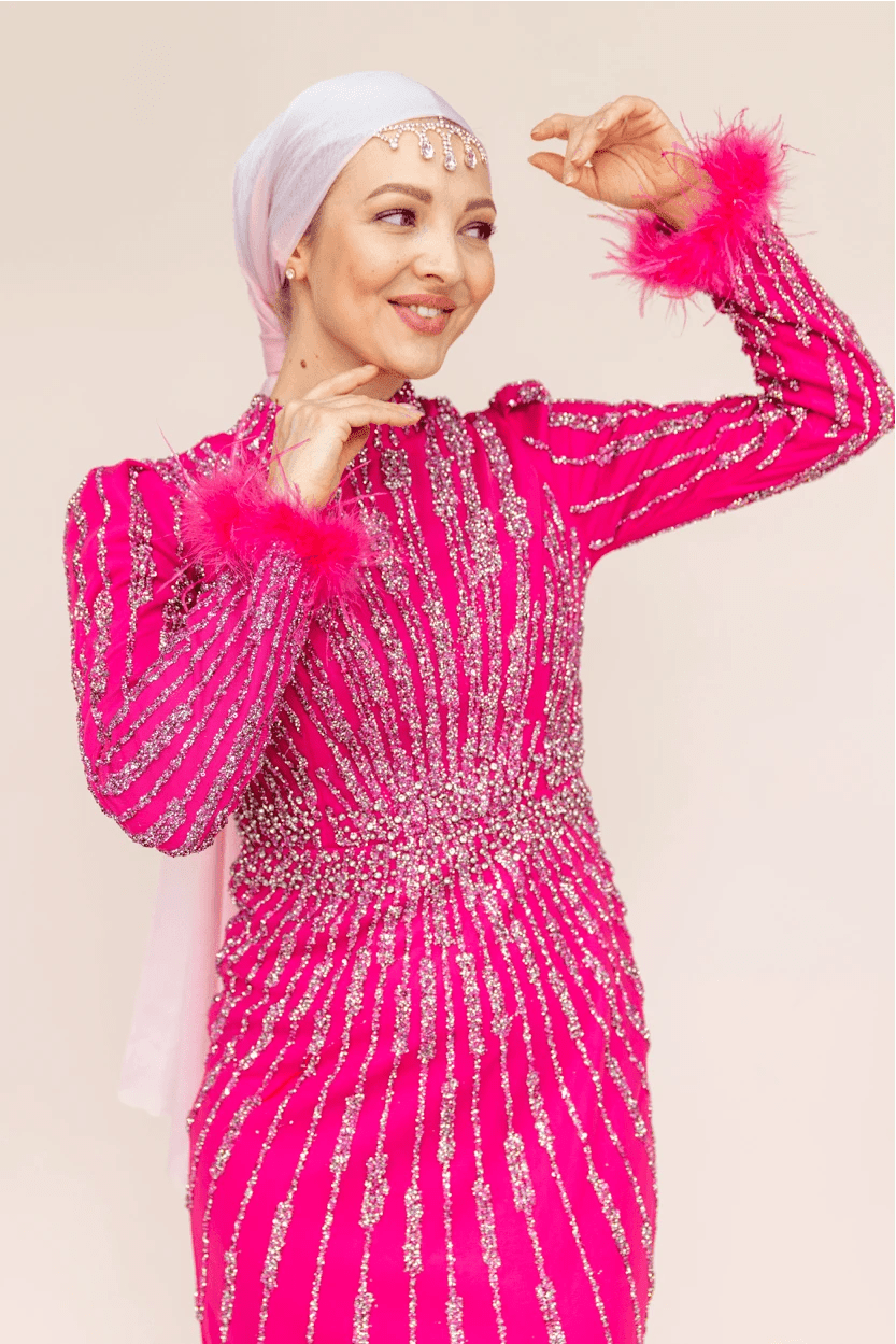 Lamira Tesettür Abiye - FioraofDress - tesettur - abiye - 48 - mint - hijab - evening - dress