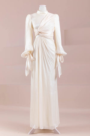 Laru Tesettür Abiye - FioraofDress - tesettur - abiye - Ekru - 38 - hijab - evening - dress