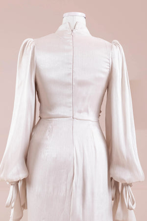 Laru Tesettür Abiye - FioraofDress - tesettur - abiye - Taş Renk - 38 - hijab - evening - dress