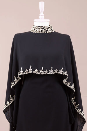 Layali Tesettür Abiye - FioraofDress - tesettur - abiye - SİYAH - 40 - hijab - evening - dress
