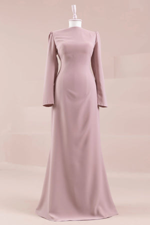 Layali Tesettür Abiye - FioraofDress - tesettur - abiye - Pudra - 40 - hijab - evening - dress