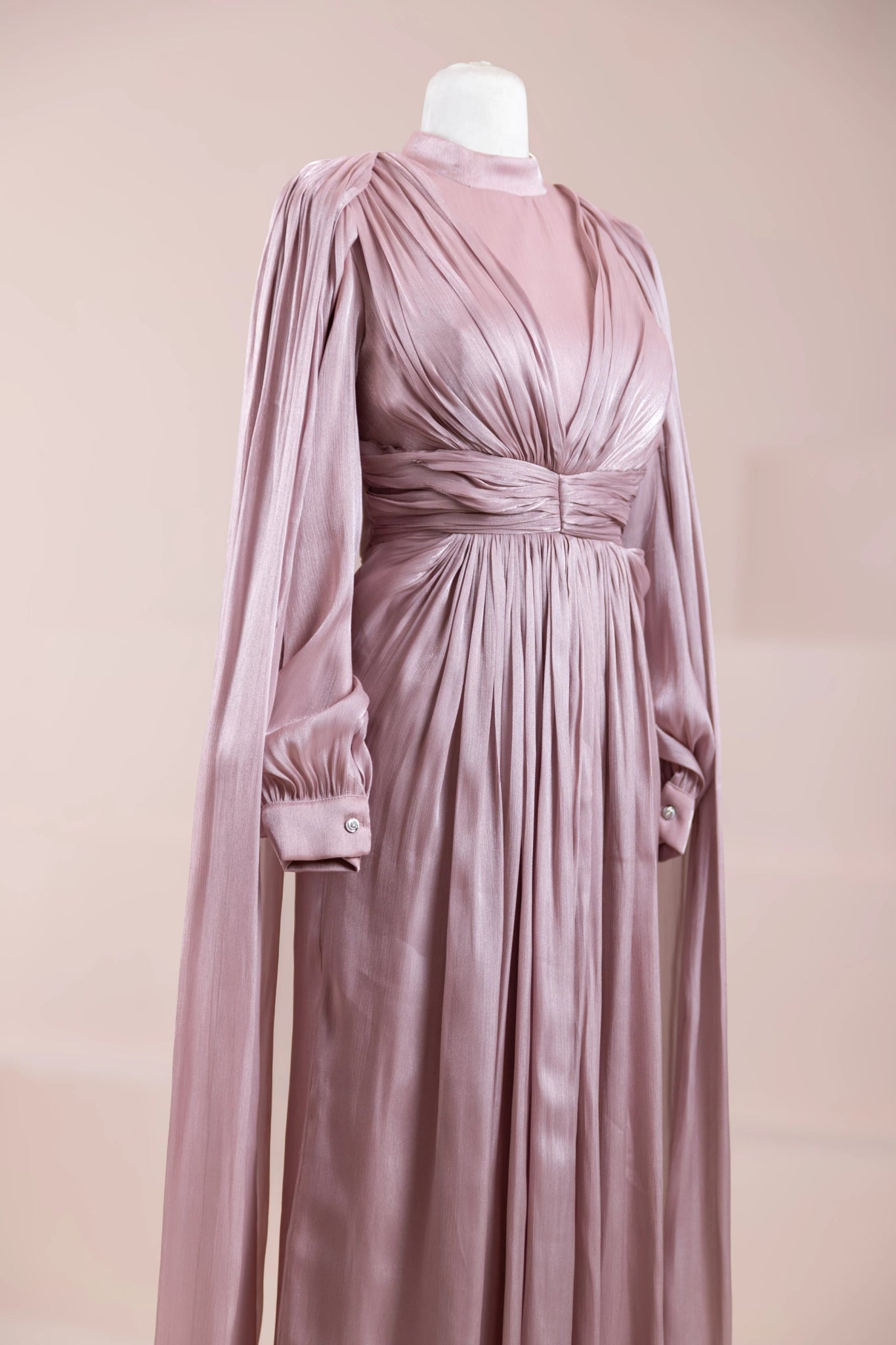 Lesley Tesettür Abiye - FioraofDress - tesettur - abiye - Pudra - 38 - hijab - evening - dress