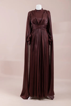 Lesley Tesettür Abiye - FioraofDress - tesettur - abiye - bery burgundy - 38 - hijab - evening - dress