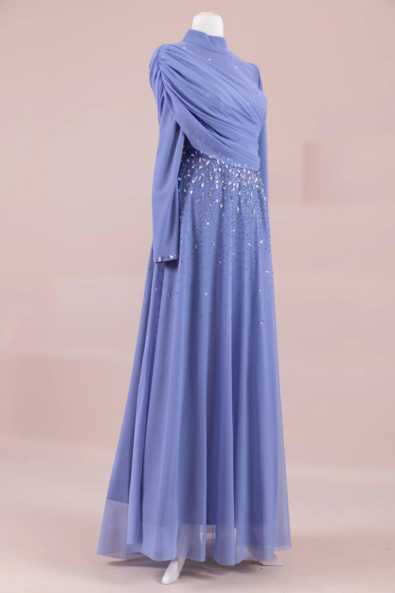 Levia Tesettür Abiye - FioraofDress - tesettur - abiye - indigo - 36 - hijab - evening - dress