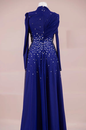 Levia Tesettür Abiye - FioraofDress - tesettur - abiye - SAX - 36 - hijab - evening - dress