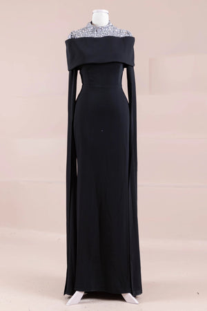 Lirae Tesettür Abiye - FioraofDress - tesettur - abiye - SİYAH - 36 - hijab - evening - dress