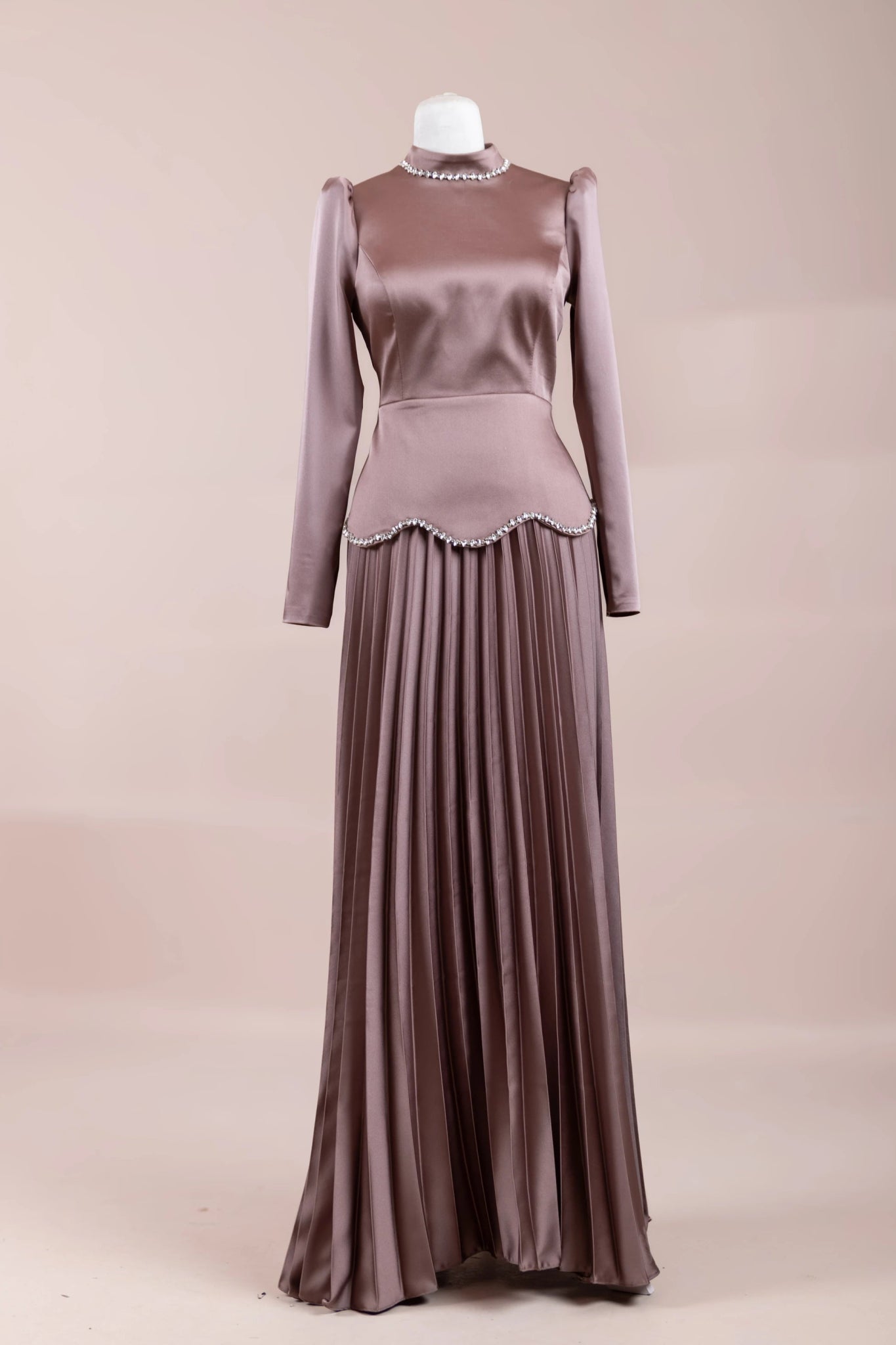 Lolita Tesettür Abiye - FioraofDress - tesettur - abiye - Pudra - 38 - hijab - evening - dress