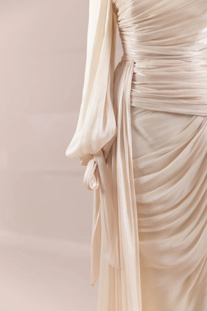 Lotus Tesettür Abiye - FioraofDress - tesettur - abiye - Ekru - 38 - hijab - evening - dress