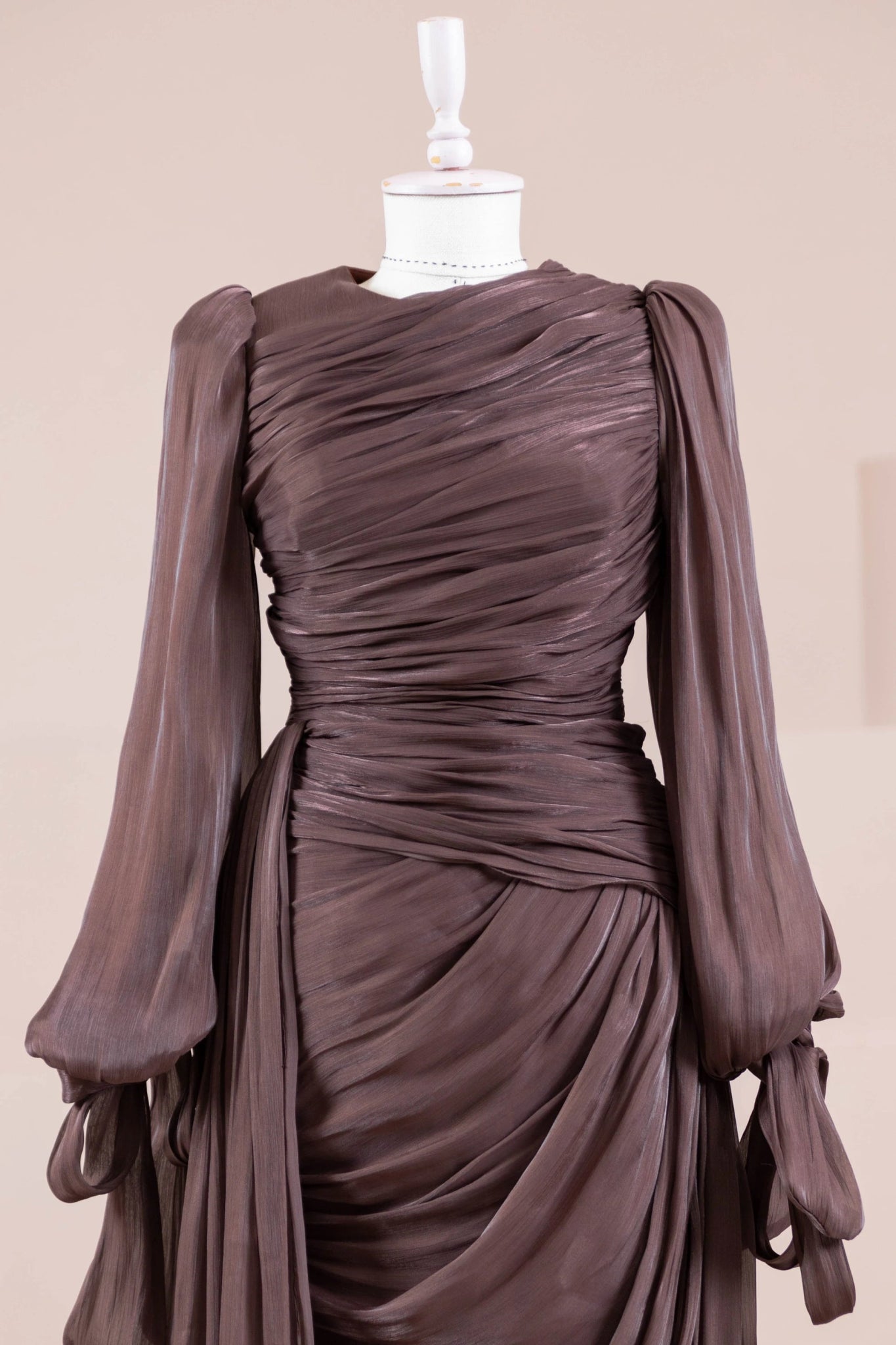 Lotus Tesettür Abiye - FioraofDress - tesettur - abiye - Mocha - 38 - hijab - evening - dress