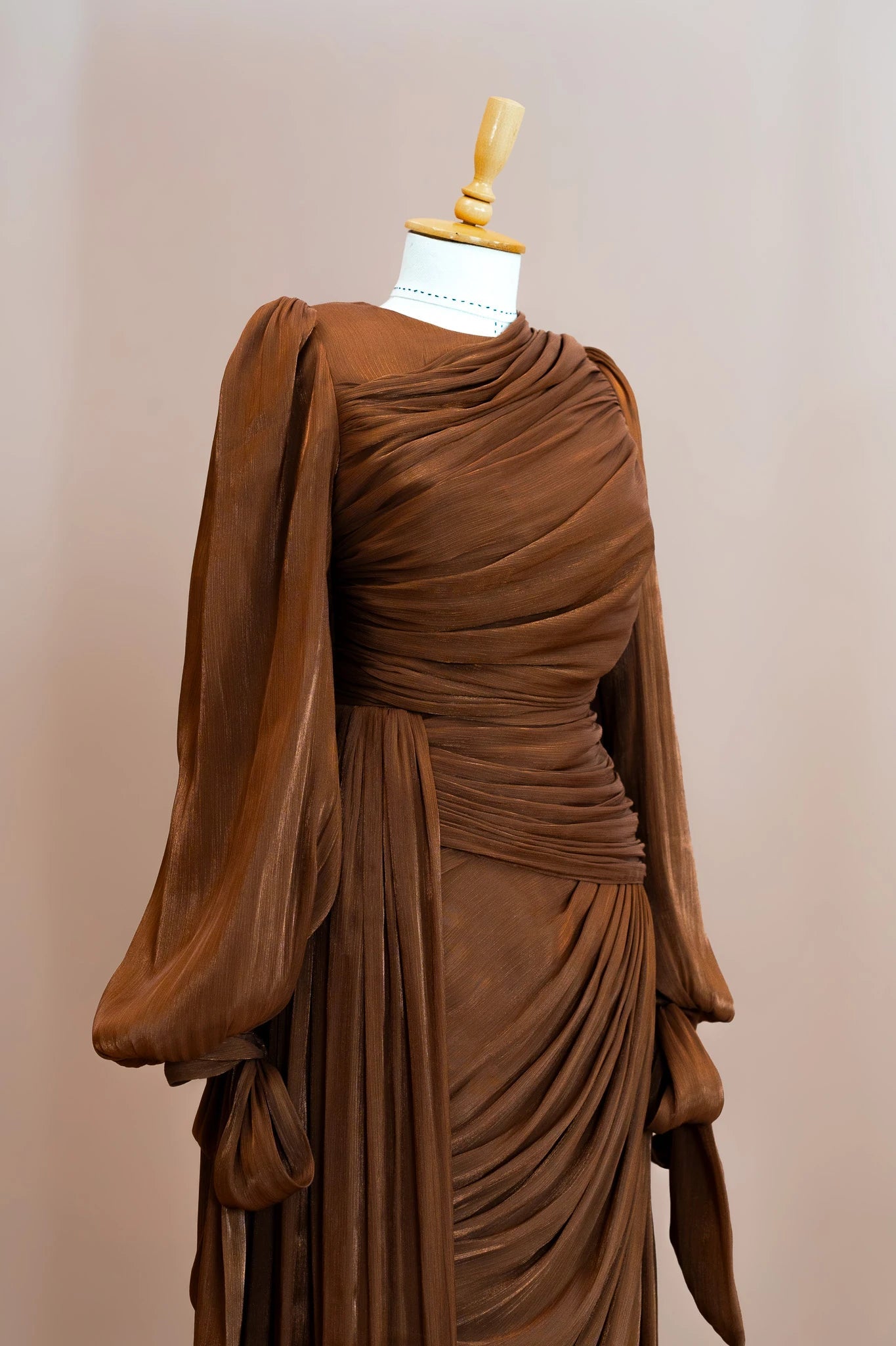 Lotus Tesettür Abiye - FioraofDress - tesettur - abiye - Kahve - 38 - hijab - evening - dress