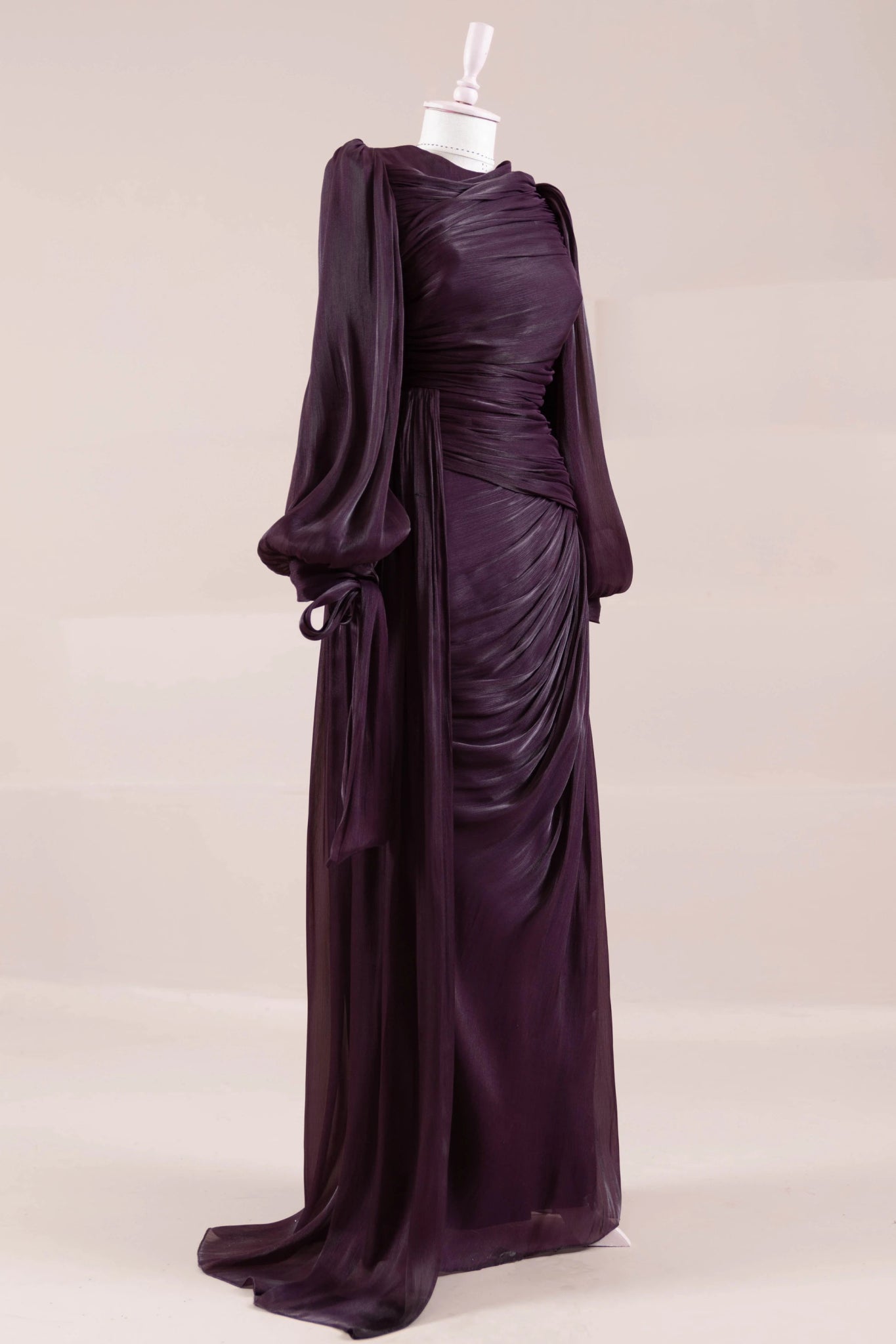 Lotus Tesettür Abiye - FioraofDress - tesettur - abiye - Ametist Moru - 38 - hijab - evening - dress