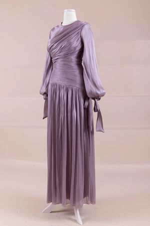 Lova Tesettür Abiye - FioraofDress - tesettur - abiye - lila - 38 - hijab - evening - dress