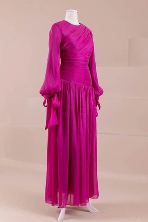 Lova Tesettür Abiye - FioraofDress - tesettur - abiye - FUŞYA - 38 - hijab - evening - dress