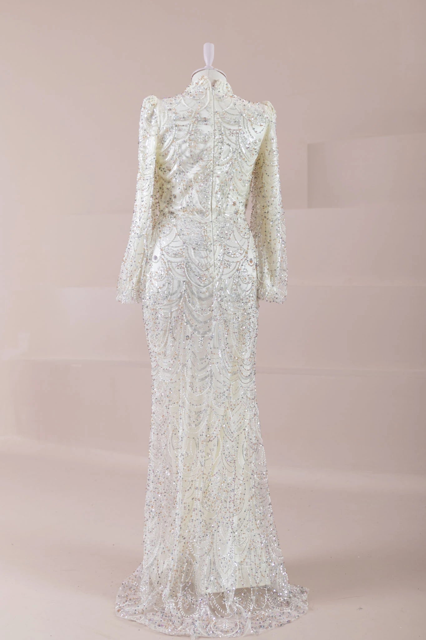 Luna Tesettür Abiye - FioraofDress - tesettur - abiye - Ekru - 38 - hijab - evening - dress