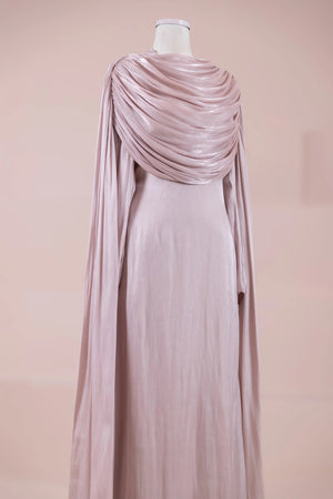 Lunesse Tesettür Abiye - FioraofDress - tesettur - abiye - Pudra - 38 - hijab - evening - dress