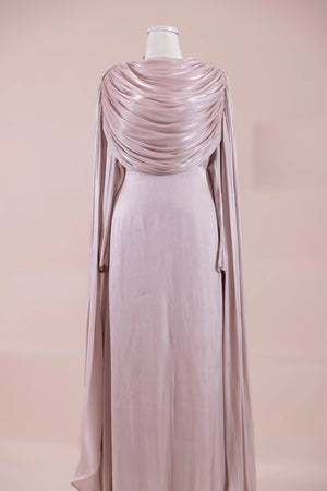 Lunesse Tesettür Abiye - FioraofDress - tesettur - abiye - Pudra - 38 - hijab - evening - dress